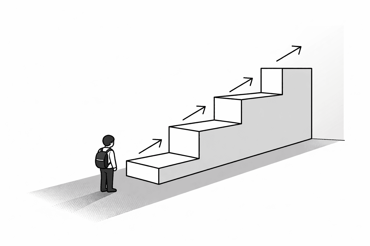 Overcoming fear illustration